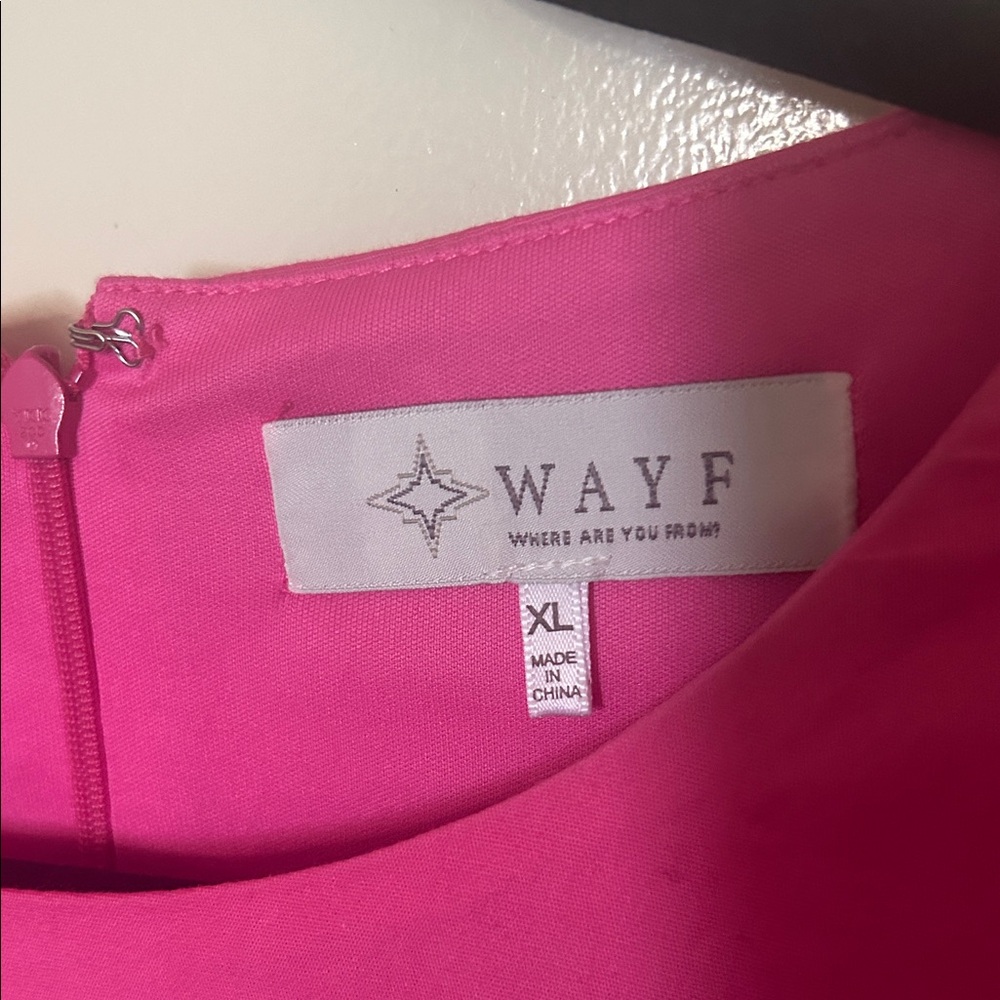 Wayf Vibrant Pink Dress - Picture 2 of 10